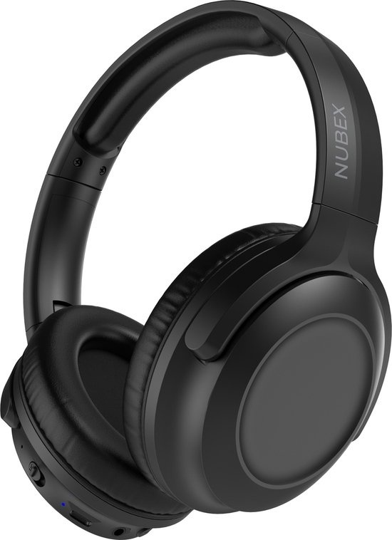 Nubex Pro - Casque à réduction active du bruit - Bluetooth 5.3 sans fil - supra-auriculaire - USB-C - Casque - Bluetooth - ANC jusqu'à 25dB - Appels mains libres - Noir