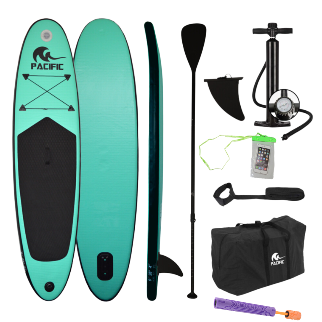 Planche de stand up paddle gonflable - Pack complet planche, accessoires et housse de téléphone waterproof