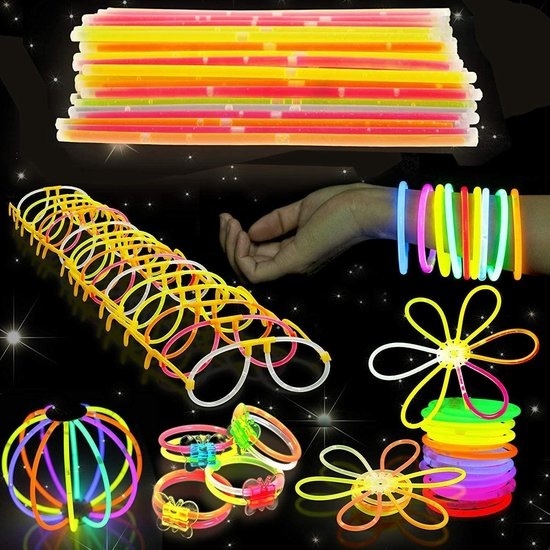 Bramble Glow in the dark set - Party pack - Bâtons lumineux - 20 cm - 543 pièces