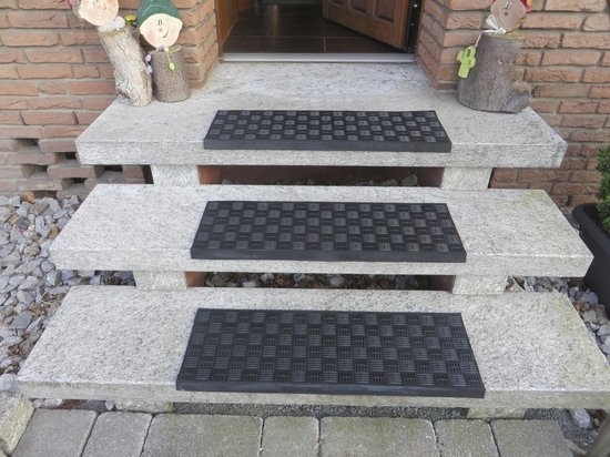 Marches d'escalier en caoutchouc Westfalia marron