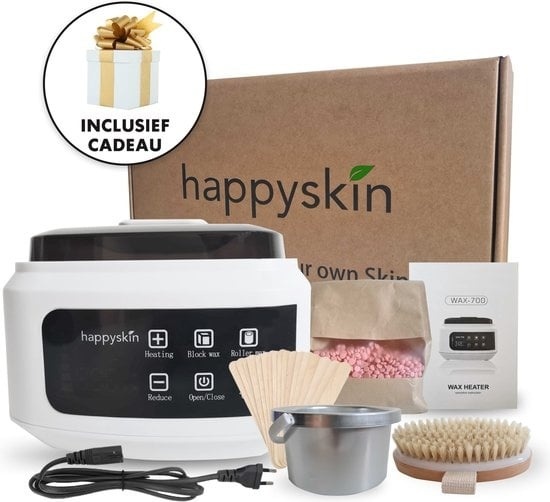 Amati HappySkin Wax Device Starter Set - Électrique - Blanc