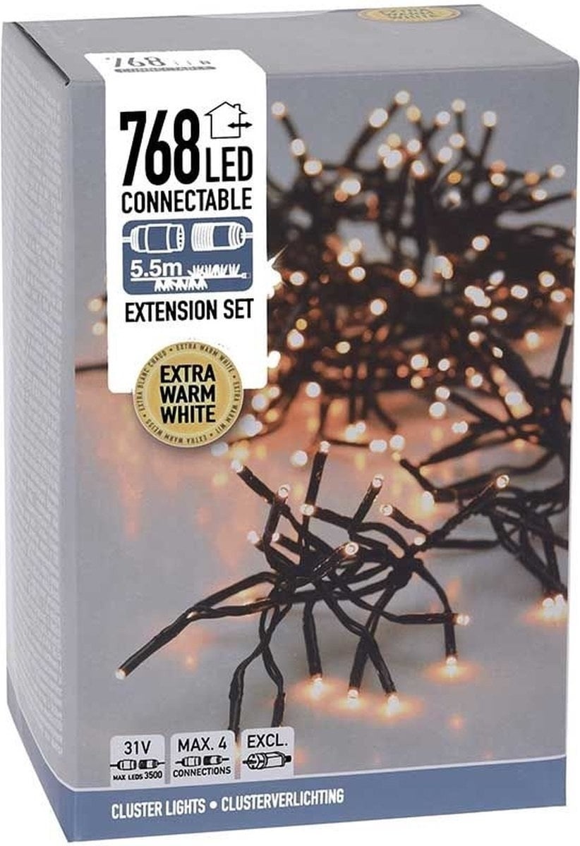 Ampoules connectables - 768 LEDs - 5.5m - extra warm white