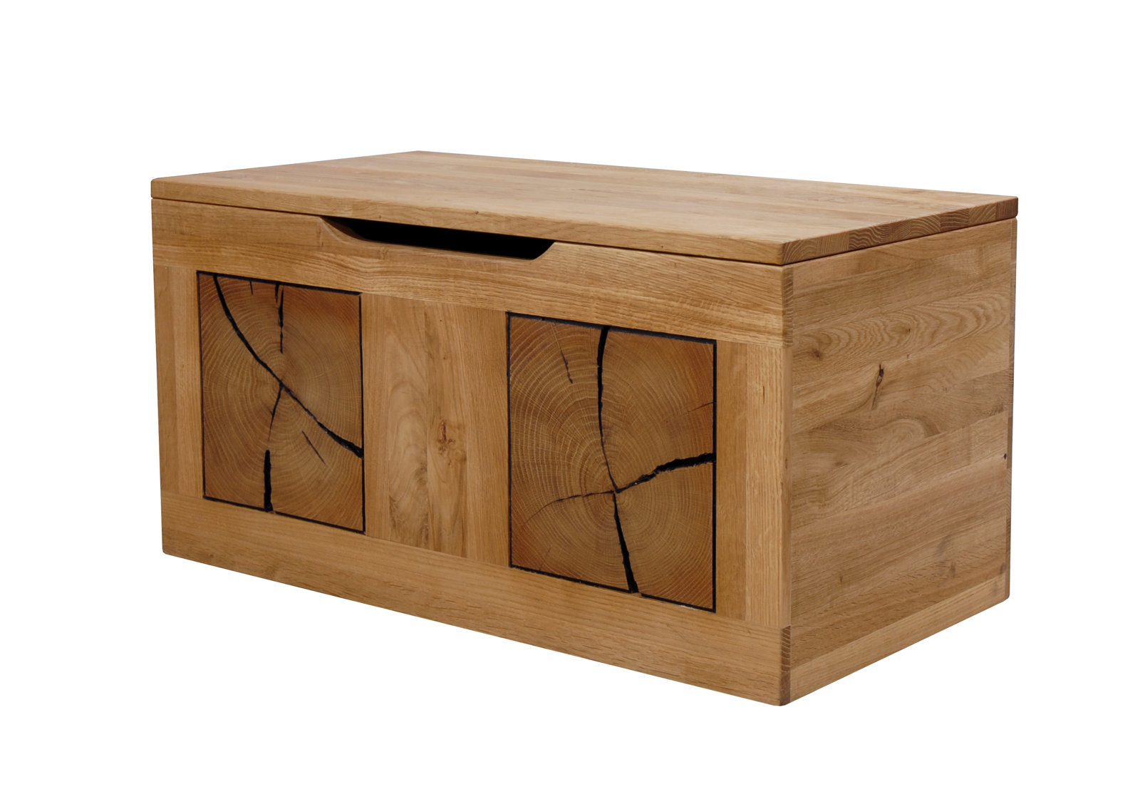 Union Rustic Storage Box Oak - 80 x 40 x 40 cm - Rustic