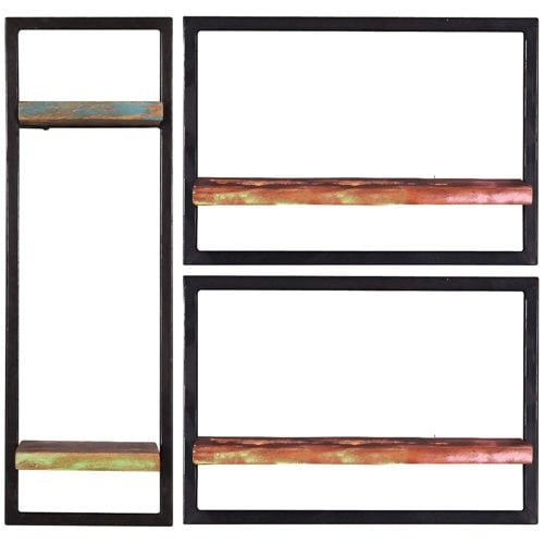 Etagère murale Mcveigh 4 pièces 75cm H x 80cm L x 25cm P