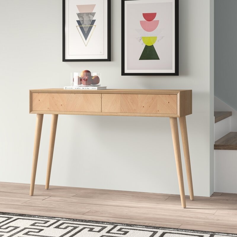 Corrigan Studio Table - Table d'appoint - 2 tiroirs inclus - Bois