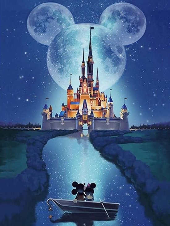 PBN® Peinture au diamant adultes - Peinture au diamant enfants - Château de conte de fées - 30x40cm