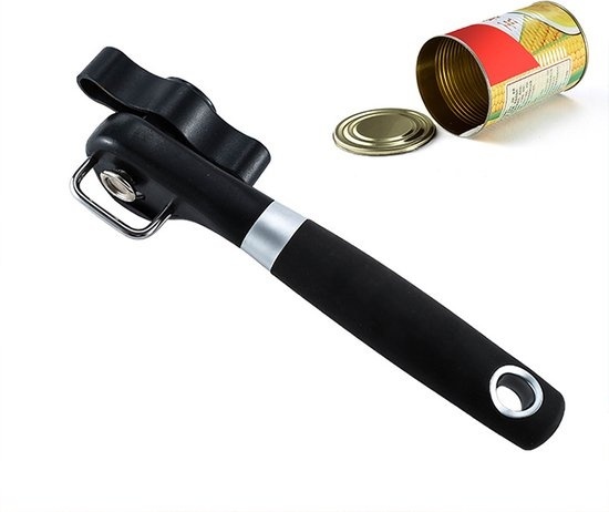 Ouvre-boîte Garpex® - Ouvre-boîte sûr - Refermable - Acier inoxydable - S'ouvre sans arêtes vives