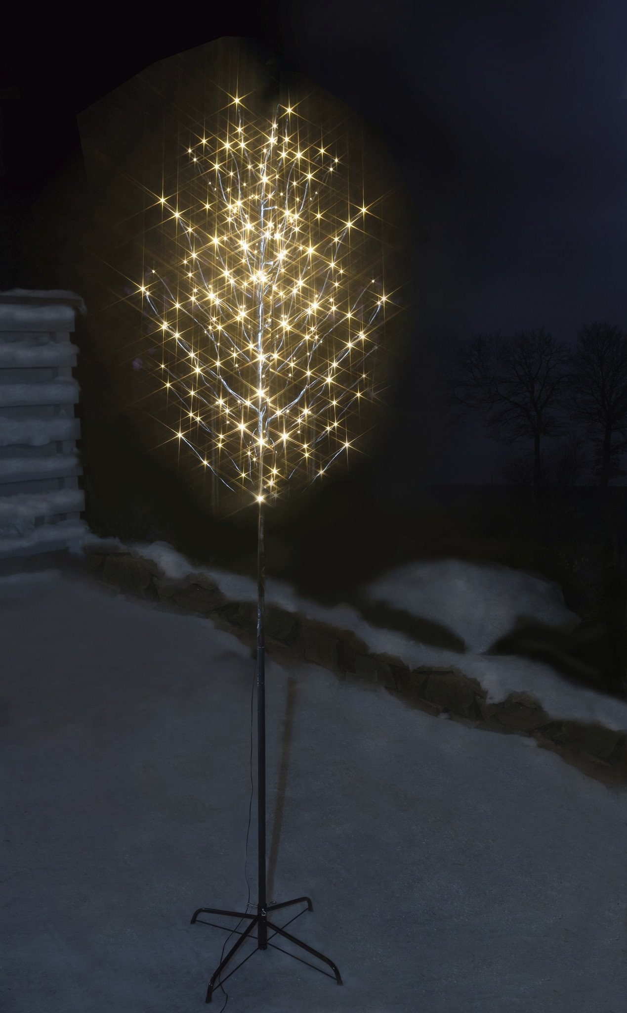 Arbre lumineux décoratif avec 240 LED blanc chaud - 2,4 m