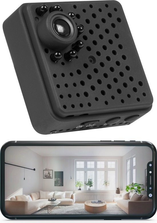 Nuvance - Caméra espion Wifi avec application - Caméra cachée - HD 1080p - Caméra espion - Caméra de sécurité intérieure et extérieure - Caméra de surveillance