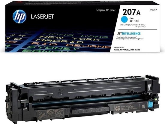 HP 207A (W2211A) Cyan - Cartouche de toner LaserJet originale - Capacité standard