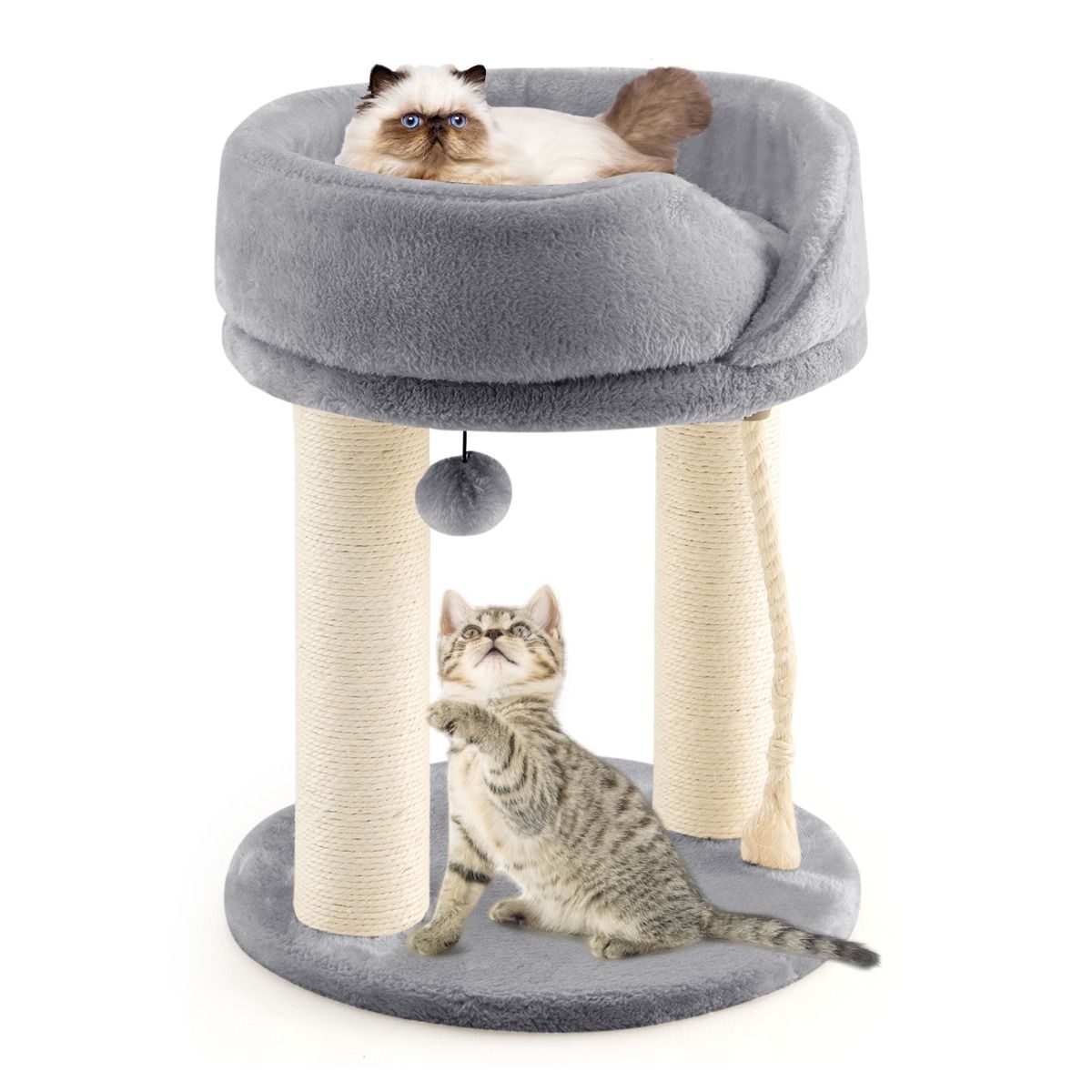 Arbre à chat Coast Cat Tree griffoir pour chat avec chaise douce tour sistal pour chat gris