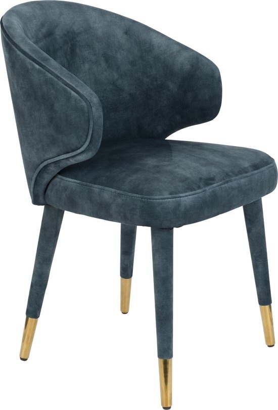 Chaise de salle à manger Lunar de Dutchbone - Bleu