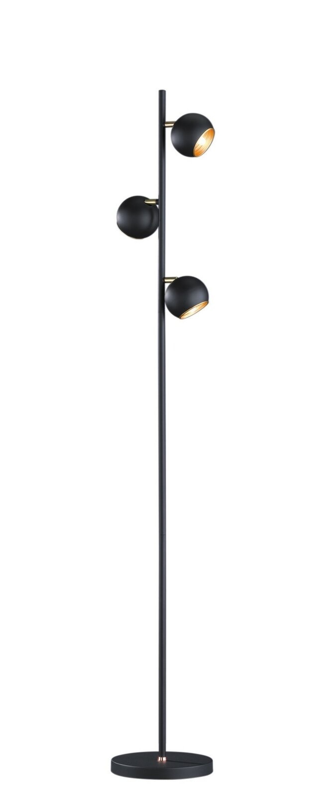 Dulaney Lampe de lecture 3 lampes 155cm - Noir