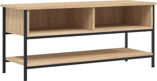 vidaXL Meuble TV-100x35x45-cm-bois-fini-sonoma-couleur chêne