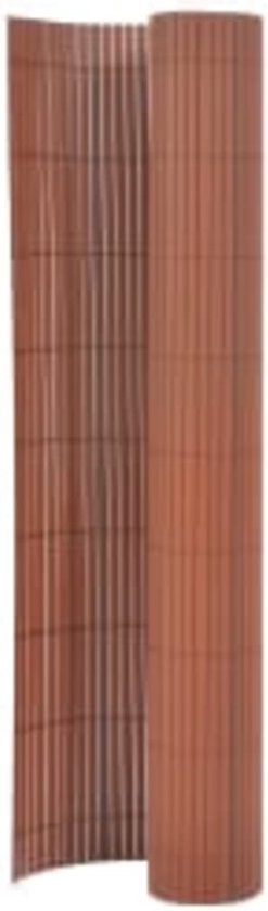 vidaXL - Clôture de jardin - double face - 110x500 - cm - marron