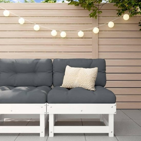 vidaXL-Tools de jardin avec coussins-2-st-massive-pine-black