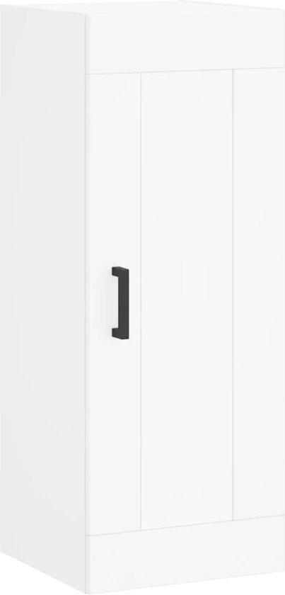 vidaXL - Armoire murale - 34.5x34x90 cm - artisanal en bois - blanc