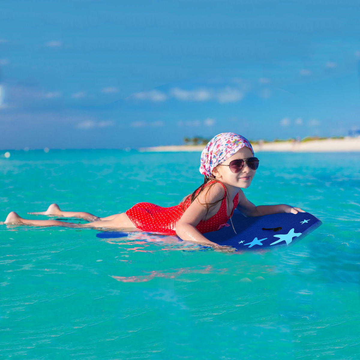 Coast Sup Board Planche de surf bodyboard pour enfants bleu foncé 104 x 52 x 6 cm