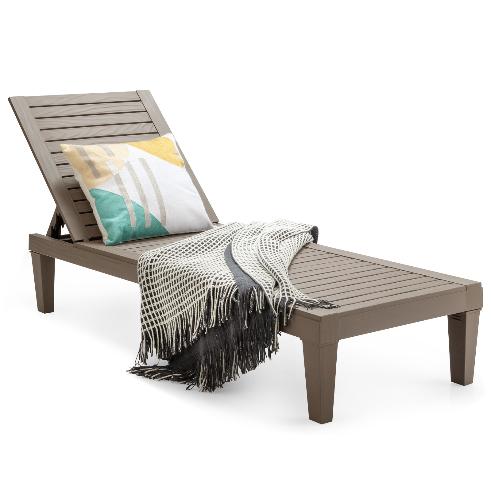 Coast Chaise longue Marron -190 x 57,5 x 29 cm