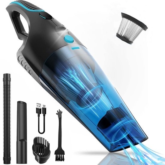 Strex Dustbuster - Sans fil - Aspirateur eau et poussière - 3 accessoires - 14000PA - Filtre HEPA - Eclairage LED - Extra puissant - Aspirateur à main