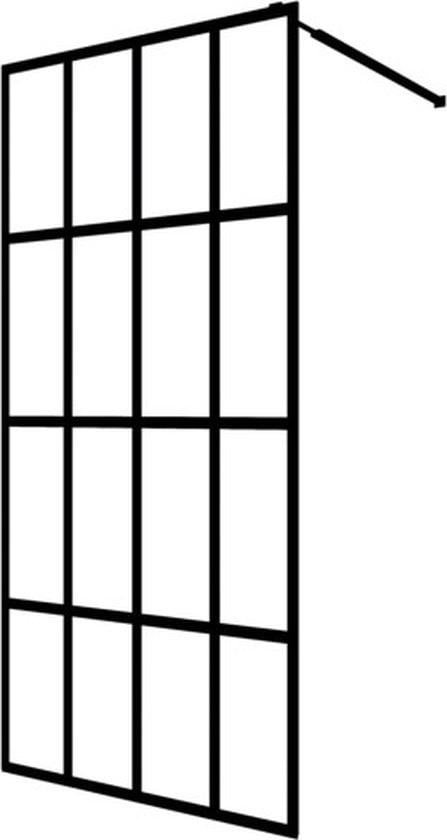 vidaXL - Cabine de douche à l'italienne - 118x190 - cm - mat - verre - trempé