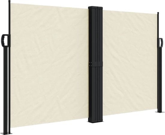 vidaXL - Brise-vent - extensible - 140x1200 - cm - couleur crème