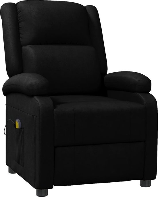 vidaXL - Fauteuil de massage - faux cuir - noir