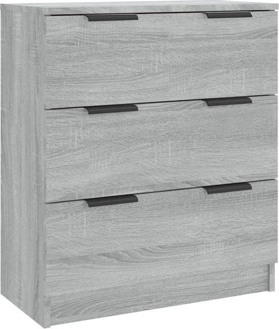 vidaXL - Buffet - 60x30x70 - cm - artisanal - bois - gris - sonoma - chêne