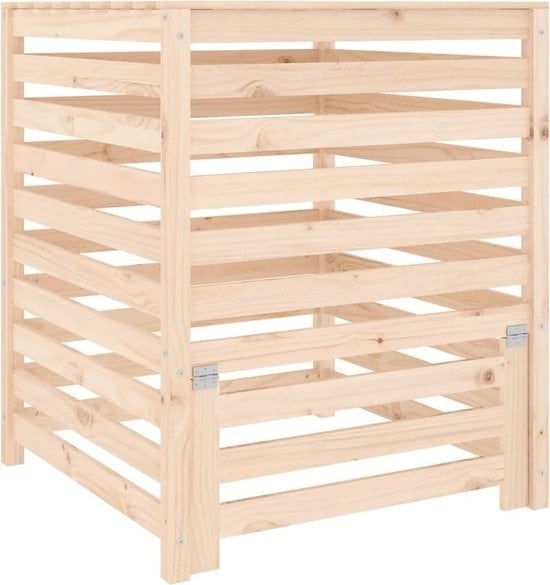 vidaXL - Bac à compost - 82.5x82.5x99.5 - cm - solide - pin