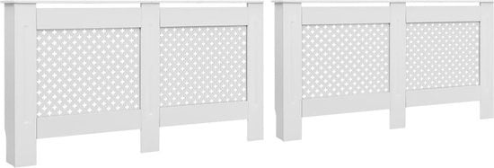 vidaXL Entourage de radiateur 78 cm MDF noir