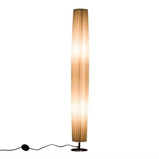 HOMdotCOM Lampadaire - Lampadaire vertical - inox - Blanc