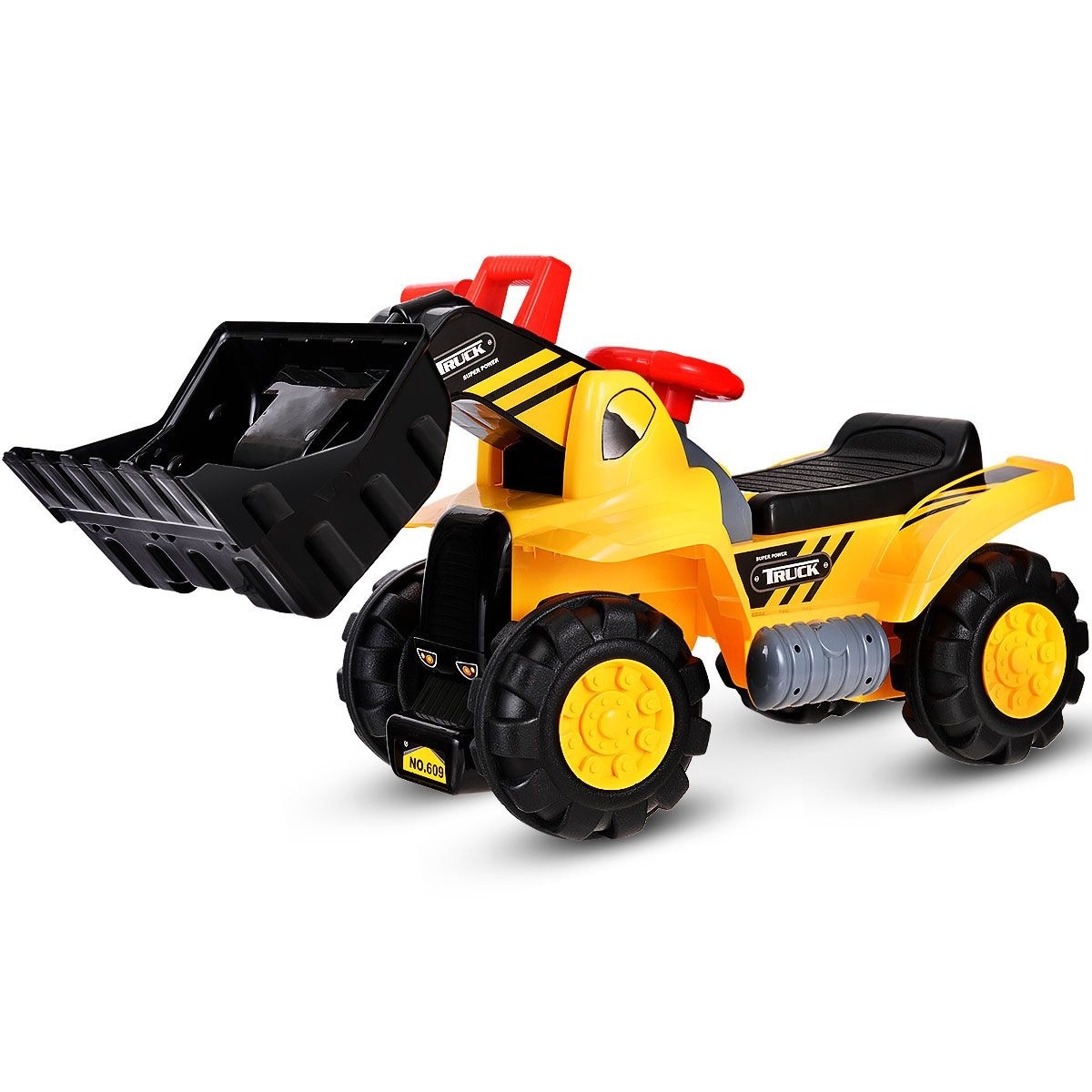 Coast Sitting Excavator Lunettes d'enfant Excavateur sable Excavateur jaune 84 x 45 x 30 cm