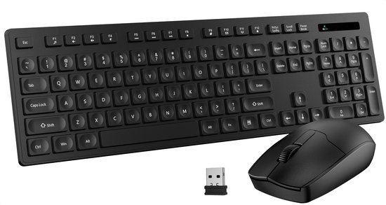 Clavier sans fil avec souris - Touches souples - Qwerty