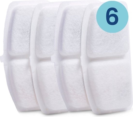 Filtres pour fontaine à eau Gologi - Recharge de filtre - Fontaine à eau intelligente - 6 pièces