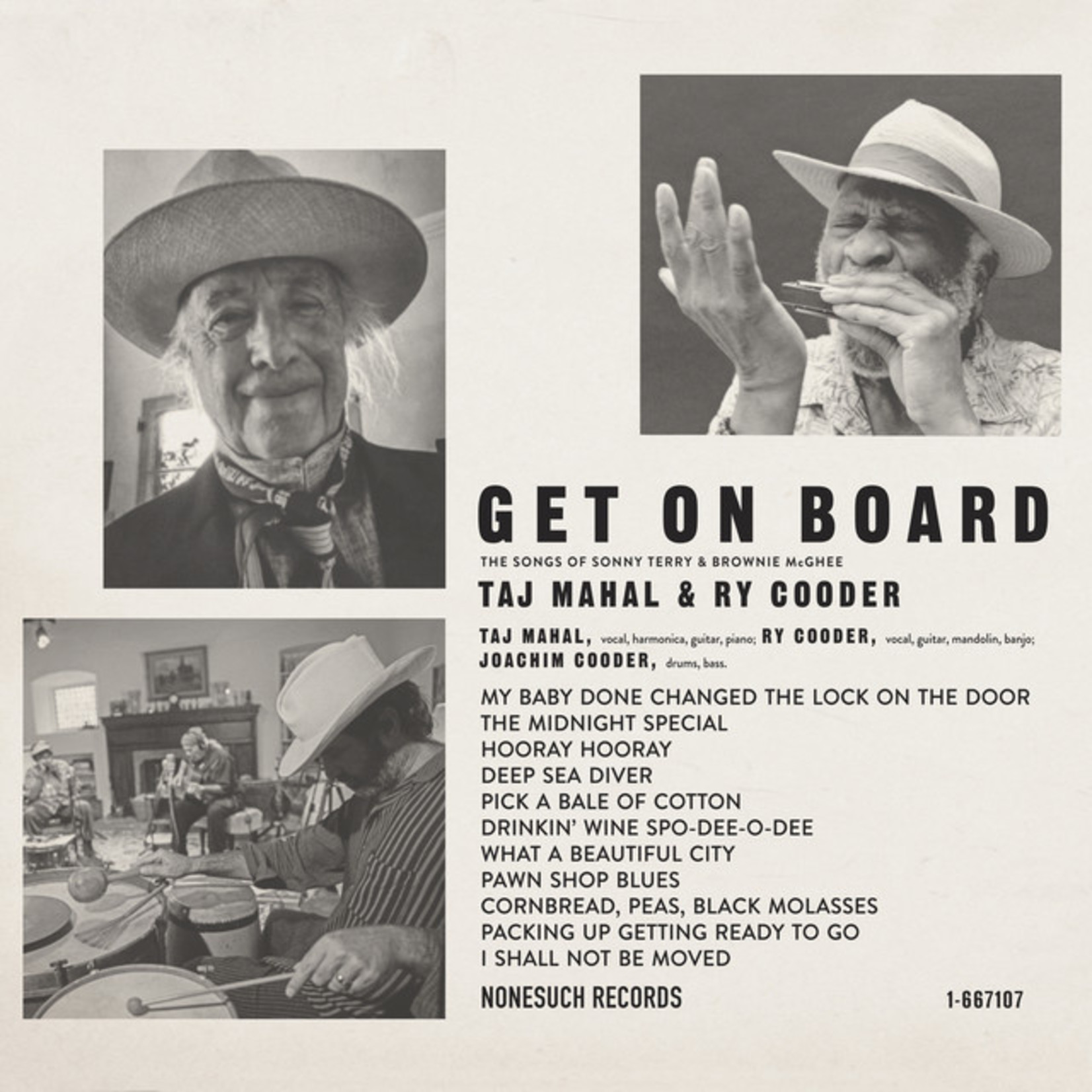 Taj Mahal & Ry Cooder – Get On Board (The Songs Of Sonny Terry & Brownie McGhee)