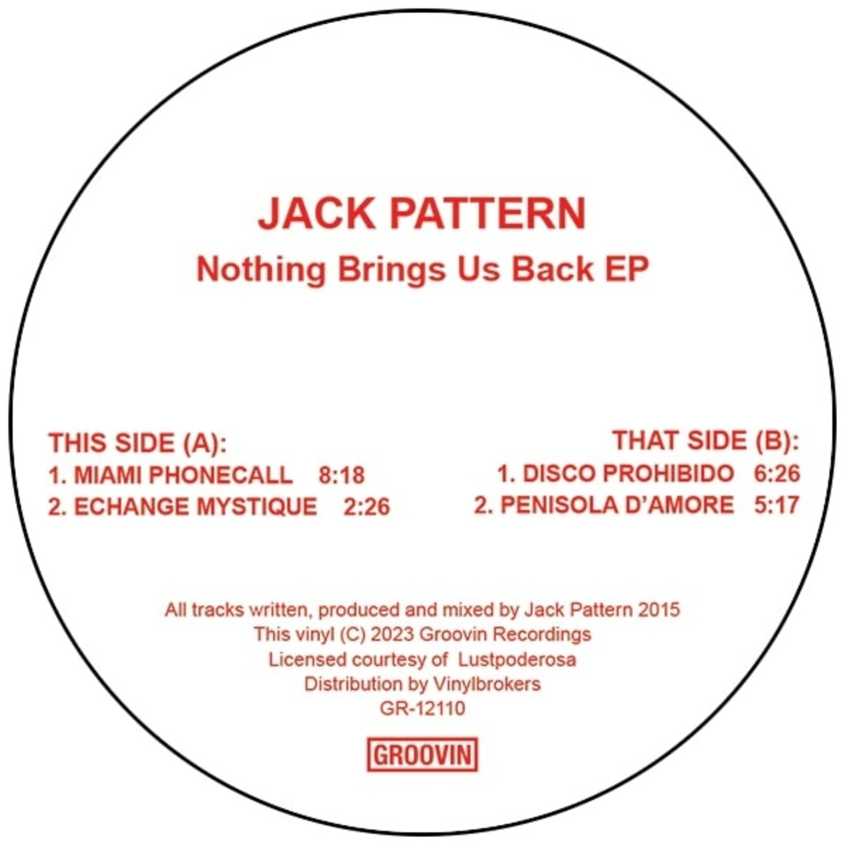 Jack Pattern – Nothing Brings Us Back EP