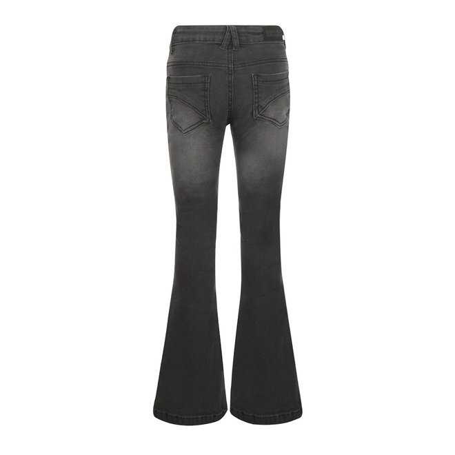 No Way Monday meisjes flared jog jeans zwart