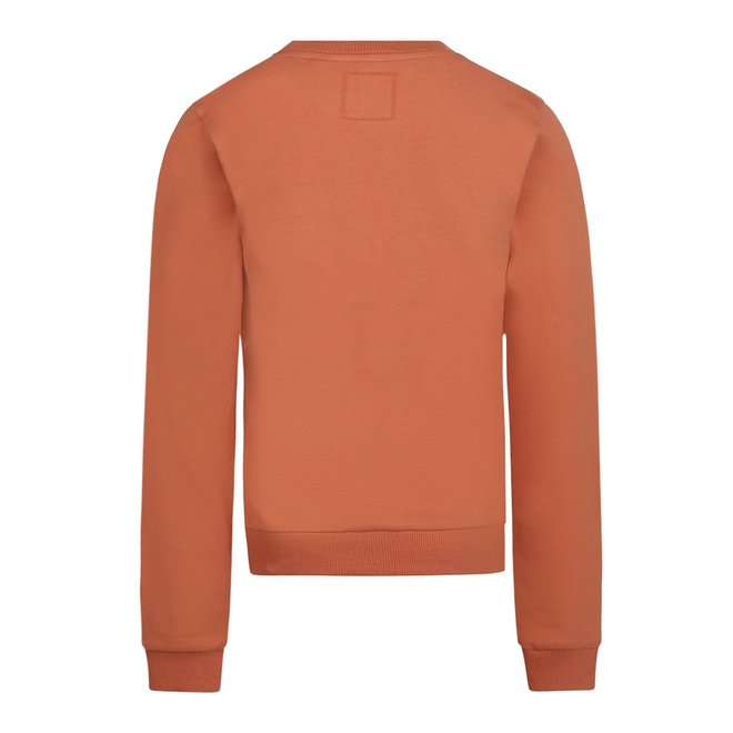 No Way Monday meisjes sweater oranje bruin