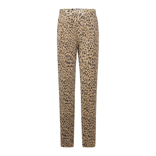 No Way Monday meisjes broek in camel panterprint