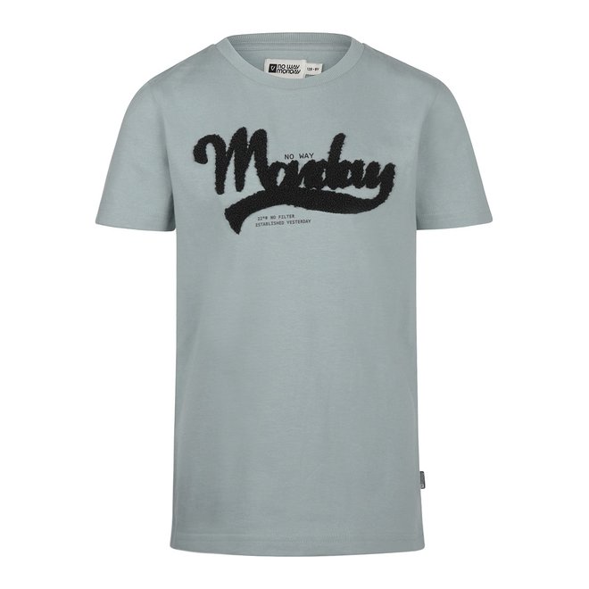 No Way Monday Jungen-T-Shirt hellgrau