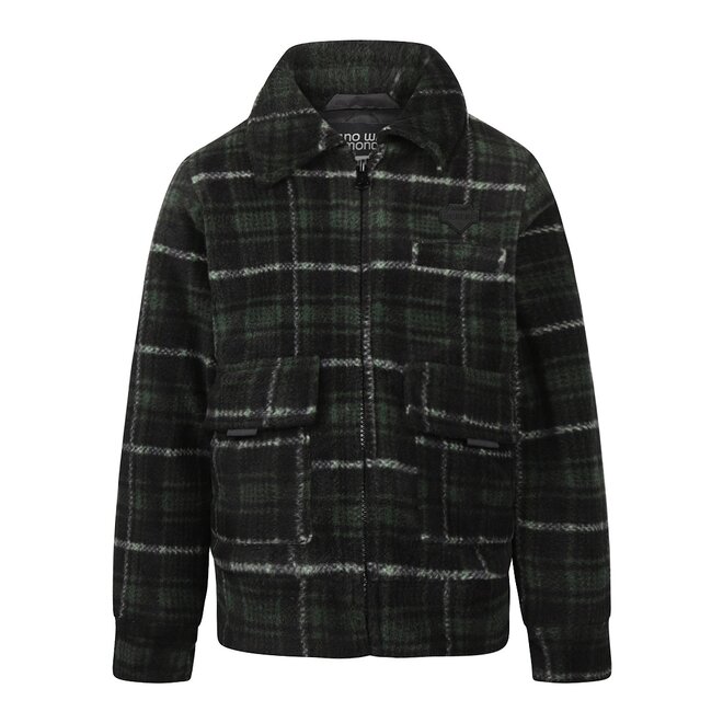 No Way Monday boys jacket green black checkered