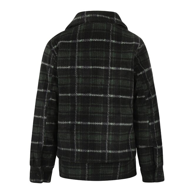 No Way Monday boys jacket green black checkered