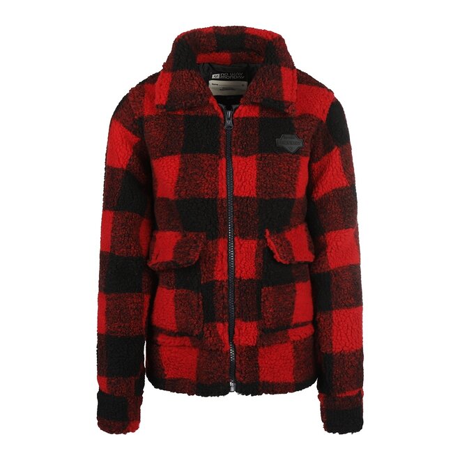 No Way Monday boys' jacket red black checkered