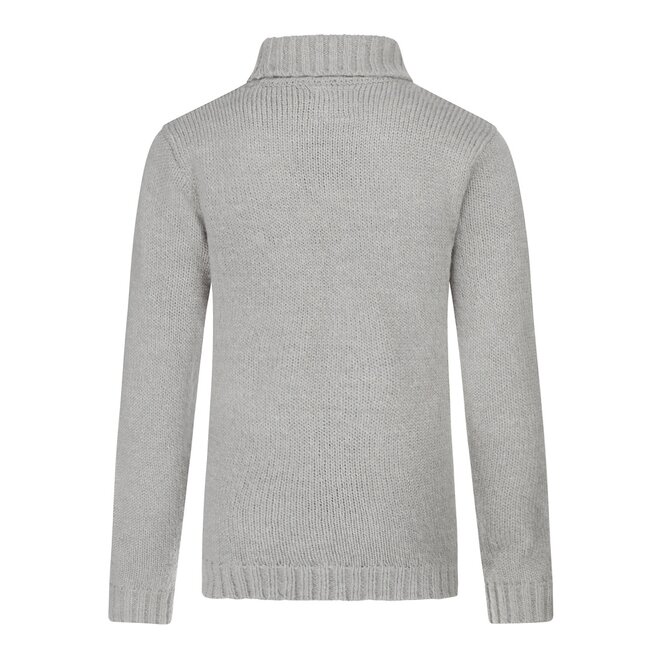 No Way Monday boys' turtleneck grey knitted