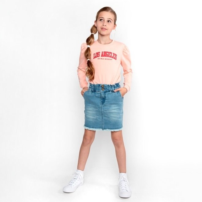 No Way Monday girls jeans skirt blue