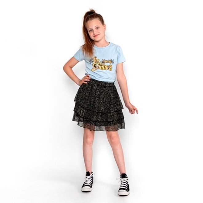 No Way Monday girls' T-shirt light blue