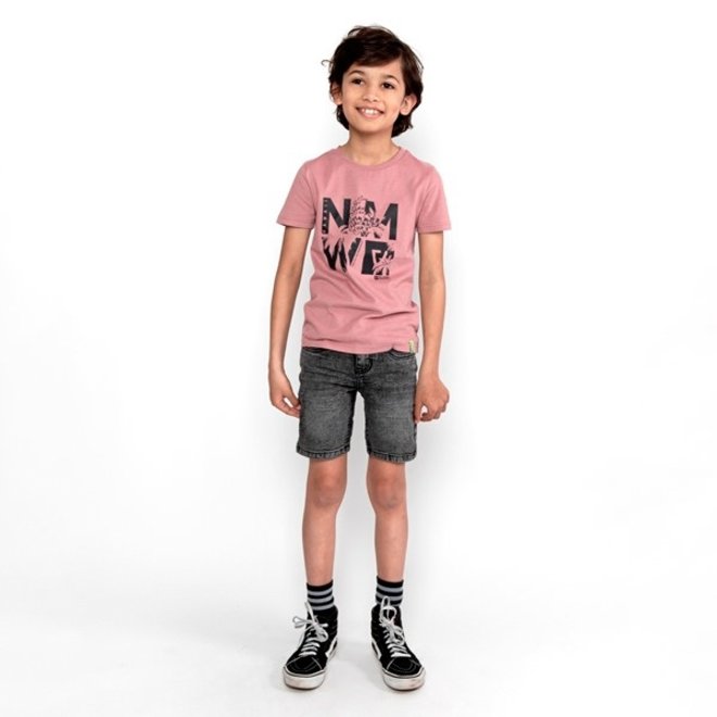 No Way Monday jongens T-shirt paars