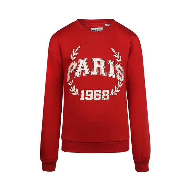 No Way Monday meisjes sweater rood Paris