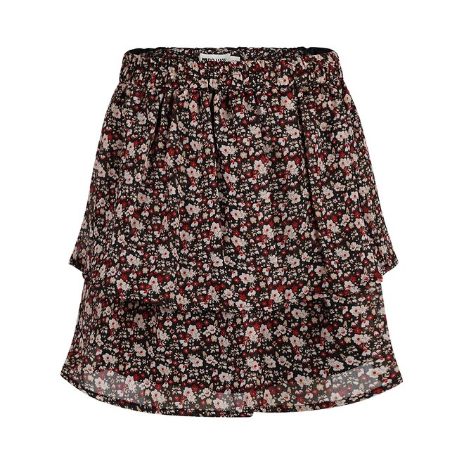 No Way Monday girls skirt red off white flowers