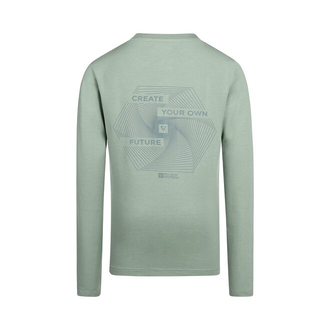 No Way Monday Jungen Longsleeve weich grün